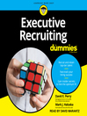 Cover image for Executive Recruiting For Dummies